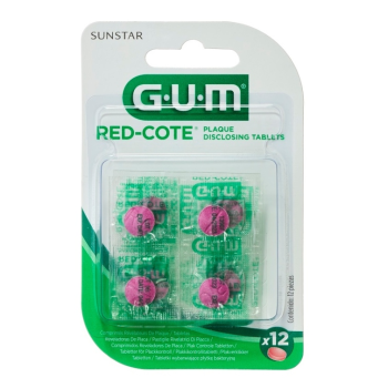 GUM tablety Red-Cote k indikaci plaku 12ks G824MB