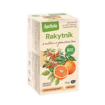 Apotheke BIO Rakytník máta pomeranč čaj 20x1.8g