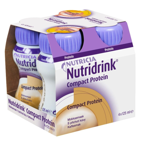 Nutridrink Compact Protein př.kávy por.sol.4x125ml