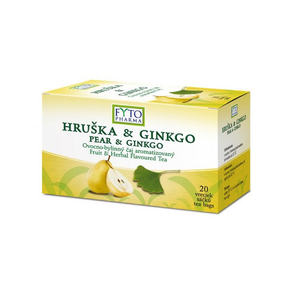 Fytopharma Ovocno-bylinný čaj hruška & ginkgo 20 x 2g