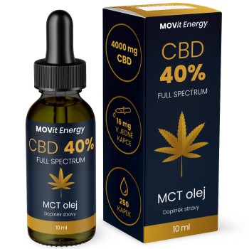 MOVit CBD 40% Full Spectrum MCT olej 10ml