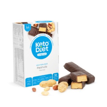 KetoDiet Proteinové tyčinky s arašídy 14x36g