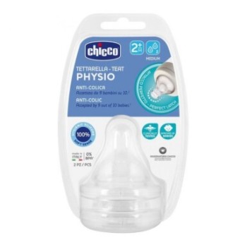 CHICCO Dudlík Perf.5 silikon střed.průtok 2m+ 2ks