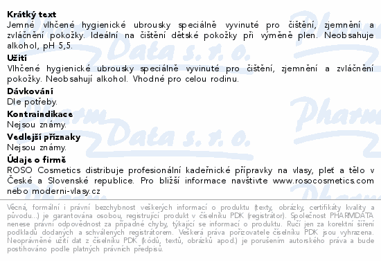 Informace o produktu:<br> Ubrousky dětské hyg.Baby Wipes vit.E 80ks s distr.