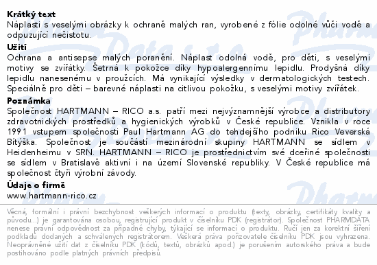 Informace o produktu:<br> Rychloobvaz COSMOS Dětská 20ks (Kids strips)