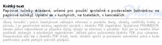 Informace o produktu:<br> Ručníky papírové skládané ZZ zelené 250ks