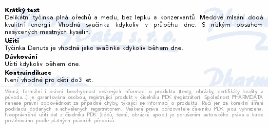 Informace o produktu:<br> NUTREND DeNuts ořechová tyčinka brusinka 35g