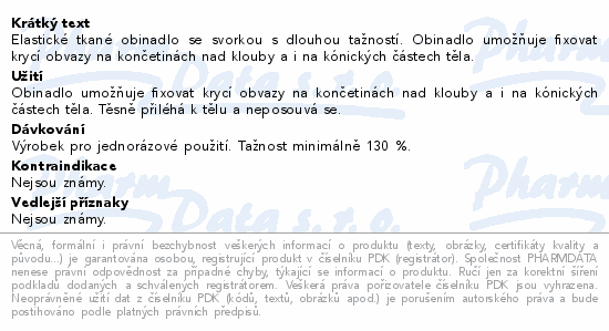 Informace o produktu:<br> Matolast superelastické fixační obinadlo 4mx8cm