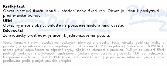 Informace o produktu:<br> Obin. fixační elastické 8cmx4m Steriwund