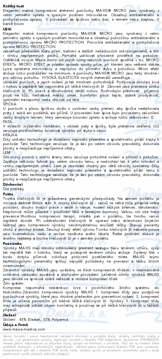 Informace o produktu:<br> Maxis MICRO stehen.punč.vel.6N kraj.bronz bez šp.