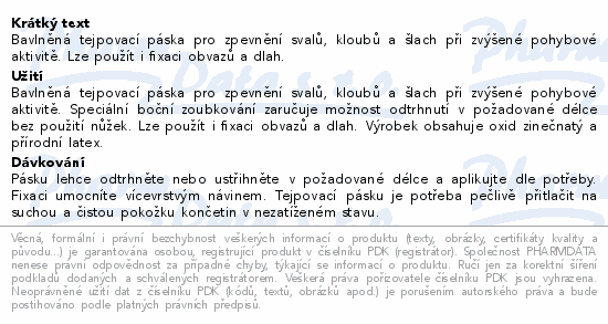 Informace o produktu:<br> FIXAtape Classic tejpovací páska 2.5cmx10m 2ks