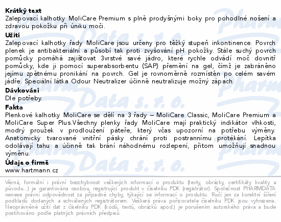 Informace o produktu:<br> MOLICARE Prem 6kap L30ks/MoliCare Prem extraplus L