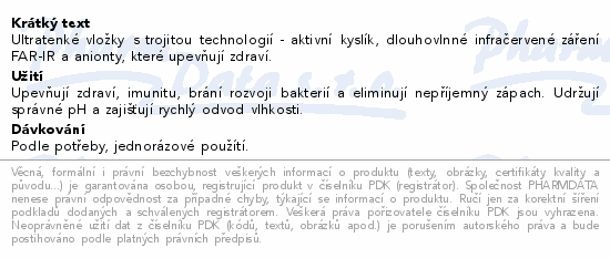 Informace o produktu:<br> Health Shuya vložky intim 30ks