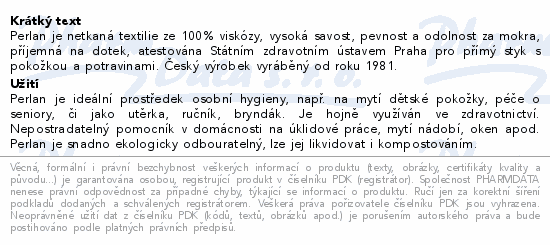 Informace o produktu:<br> Perlan 45g 21x24cm 200ks