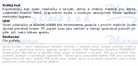 Informace o produktu:<br> CHICCO Odsávačka nosní PhysioClean