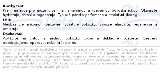 Informace o produktu:<br> INDULONA krém na ruce pro muže 85ml