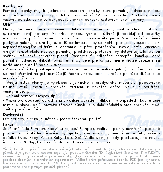Informace o produktu:<br> Pampers Active Baby VPP 6 Extra Large 44ks