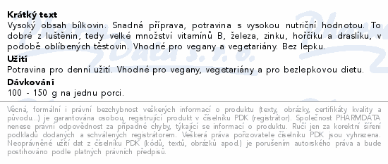 Informace o produktu:<br> Luštěnin. těstoviny z červené čočky 250g - Vřetena