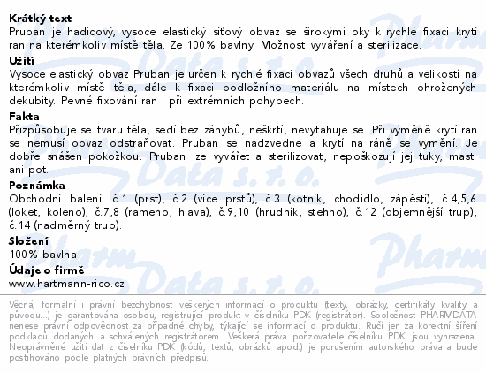 Informace o produktu:<br> Pruban elast.hadic.č. 6/ 1mx60mm 4273360
