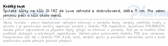 Informace o produktu:<br> Nůžky na kůži zahnuté 90mm SI-018Z