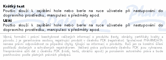 Informace o produktu:<br> Poutko k vycházkové holi