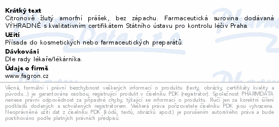 Informace o produktu:<br> Bismuthi subgallas 10g Fagron