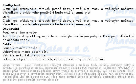 Informace o produktu:<br> COSRX Low pH čistící pleťový gel 150ml