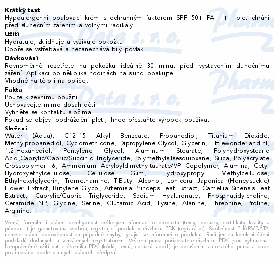 Informace o produktu:<br> Pyunkang Yul opalovací krém SPF50+ 75ml