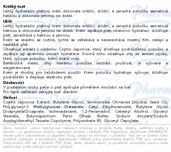 Informace o produktu:<br> Pyunkang Yul hydratační pleťový krém 100ml