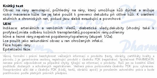 Informace o produktu:<br> Krytí Suprasorb F Protect sterilní 10x12cm 10ks