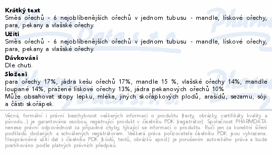 Informace o produktu:<br> Mixit Tubus plný ořechů 350g