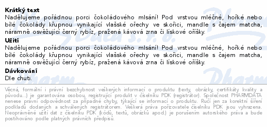 Informace o produktu:<br> Mixit Čokoládové nadělení 450g