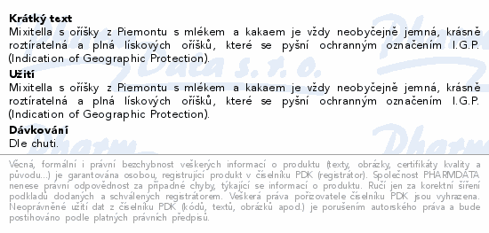 Informace o produktu:<br> Mixit Gianduia nugát&kakao lískooříškový krém 200g