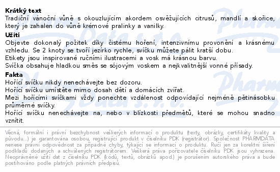 Informace o produktu:<br> Yankee Candle Christmas Eve vonná svíčka 567g