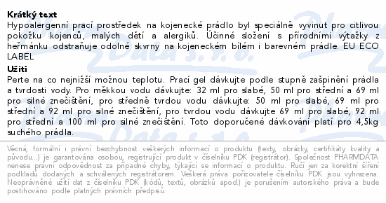 Informace o produktu:<br> Frosch Baby Prací prostředek na kojen. prádlo 1.5l