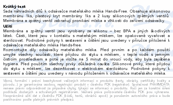 Informace o produktu:<br> Canpol babies Náhr.díly k odsávačce Hands-Free set