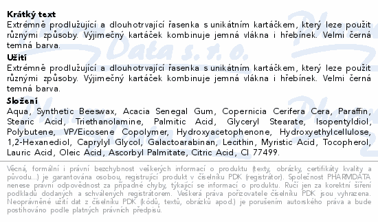 Informace o produktu:<br> Dermacol Infinity řasenka extra prodlužující 6ml