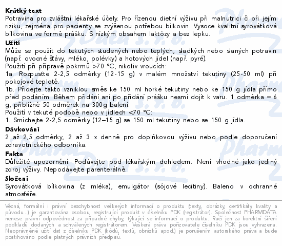 Informace o produktu:<br> Fresubin Protein powder neutral 300g