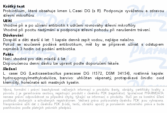 Informace o produktu:<br> ENTEROLACTIS Plus cps.30