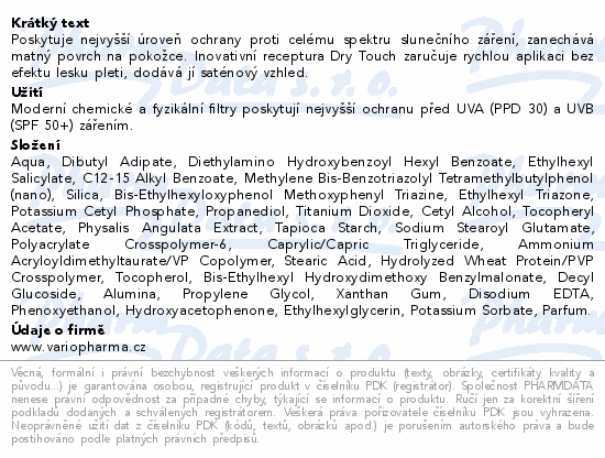 Informace o produktu:<br> DERMEDIC Sunbrella zmatňující ochr.fl.SPF50 40ml
