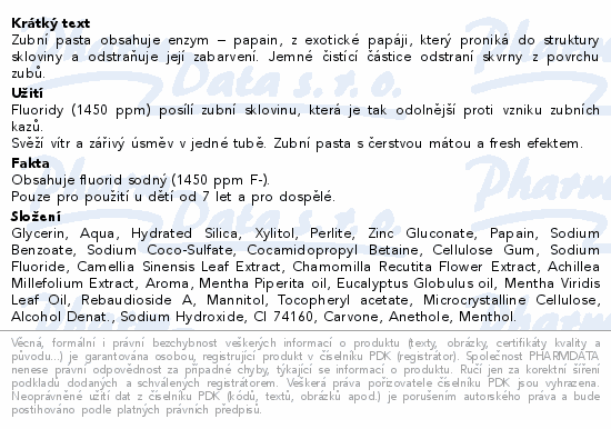 Informace o produktu:<br> CHEEEES Fresh mint zubní pasta 60g