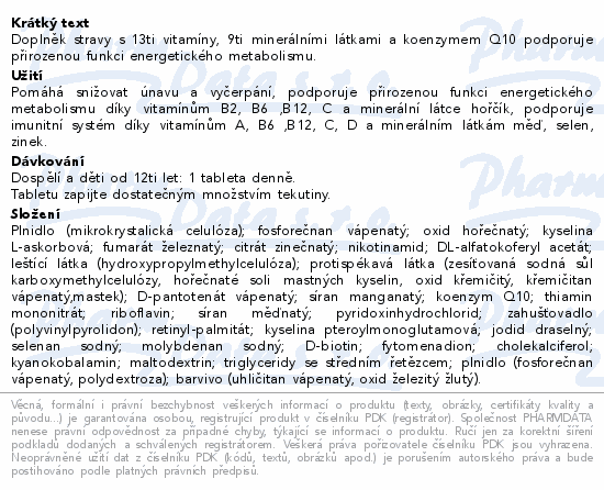 Informace o produktu:<br> Supradyn CO Q10 Energy tbl.90 II