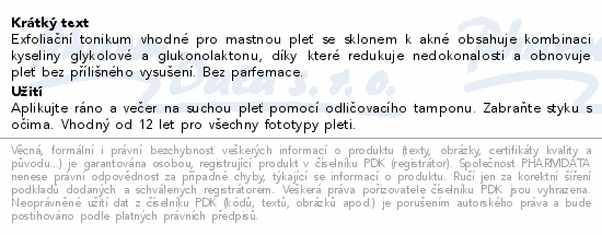 Informace o produktu:<br> Eucerin DermoPure CLINICAL čisticí tonikum 200ml