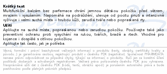 Informace o produktu:<br> WELEDA baby Měsíčkový balzám All-in-one 25g