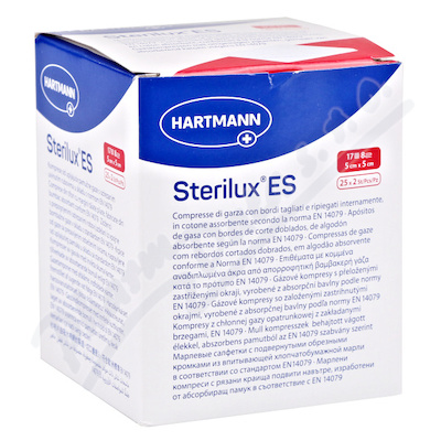 STERILUX Gáza kompr.ster. 5x5cm 8vrs.25x2ks