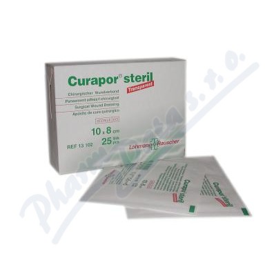 Náplast Curapor Transparent steril.10x8cm/25ks