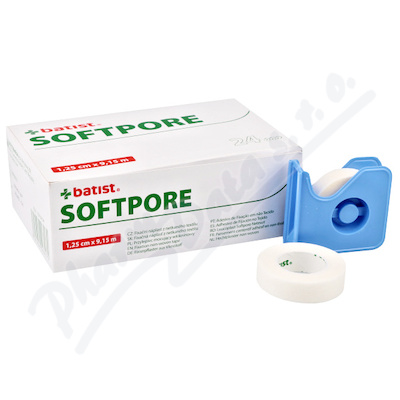 SOFTPORE-náplast z netkaného textilu 1.25cmx9.15m