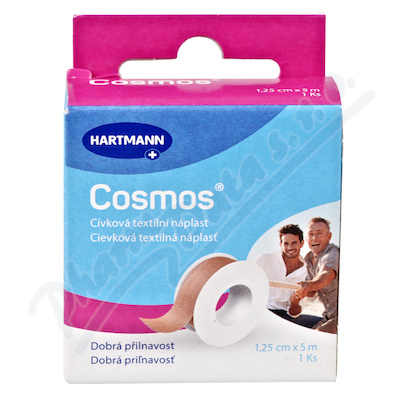Náplast COSMOS cívková pevná 1.25cmx5m 1ks