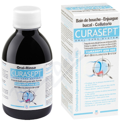 CURASEPT ADS 205 ústní voda 0.05%CHX 200ml