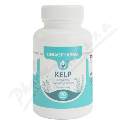 Uniospharma Kelp+kyselina glutamová 50mg tbl.90